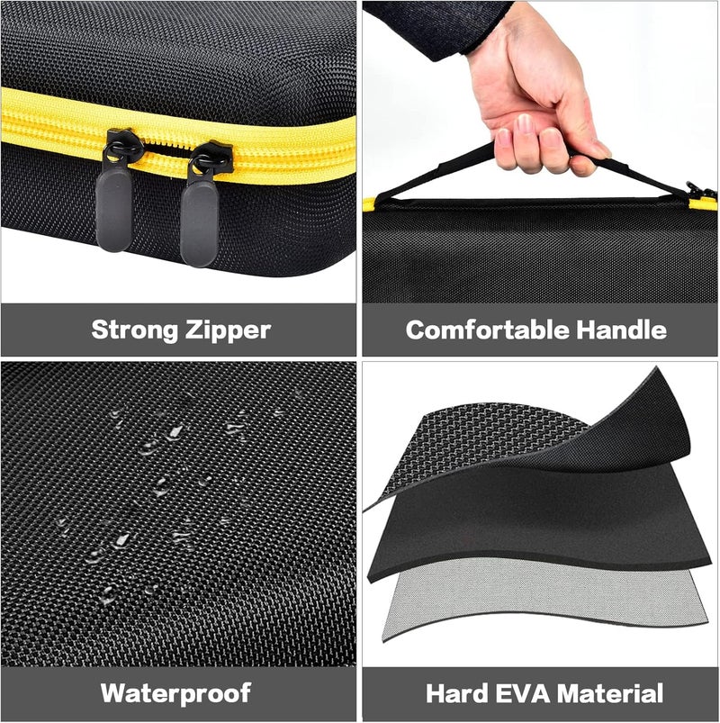 GWCASE Case Compatible with Klein Tools VDV501-851 VDV500-123 VDV226-110 VDV427-300. Storage Carrying Travel Holder for Cable Tester for Scout Pro 3/ Tracer Probe/Wire Stripper and Accessories- Yellow Zipper - Image 2